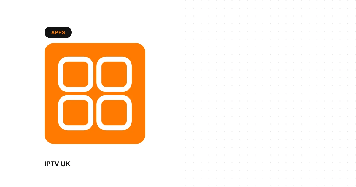 Grid of streaming app icons representing IPTV player apps for Android TV