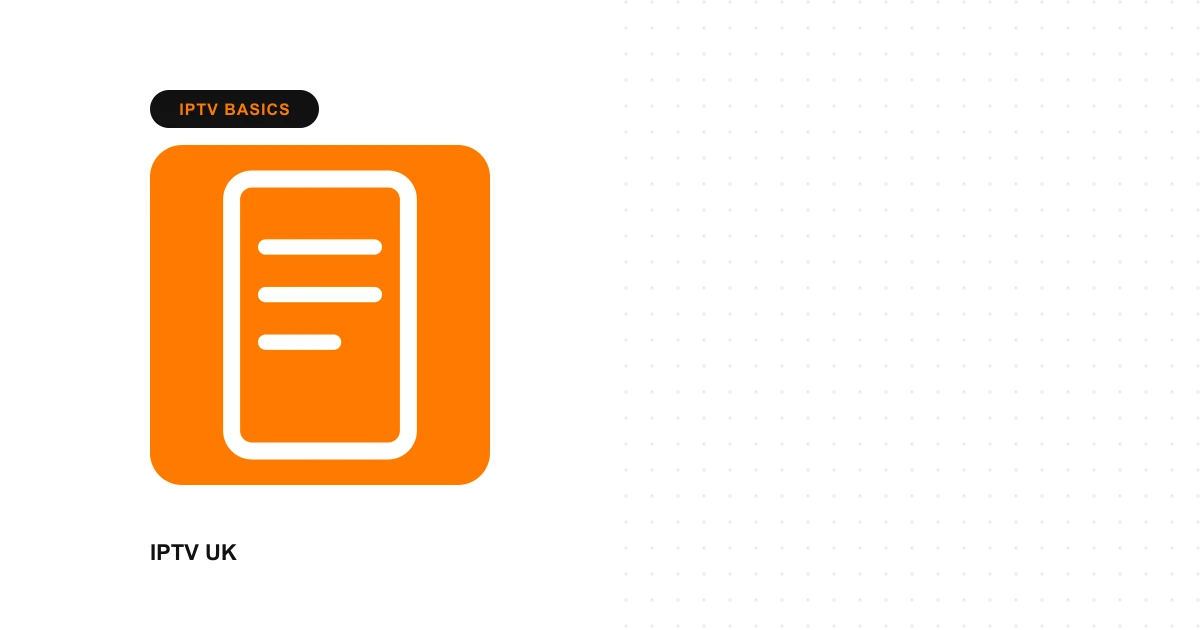 Document with list lines representing an M3U IPTV playlist file