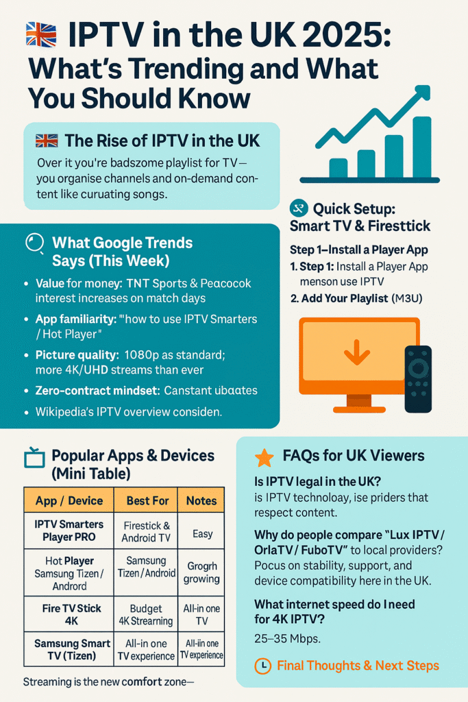 IPTV in the UK 2025 streaming trends and Smart TV viewing habits